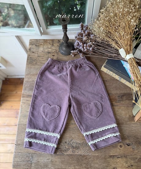 35[予約]marron heart pants(XS-L)