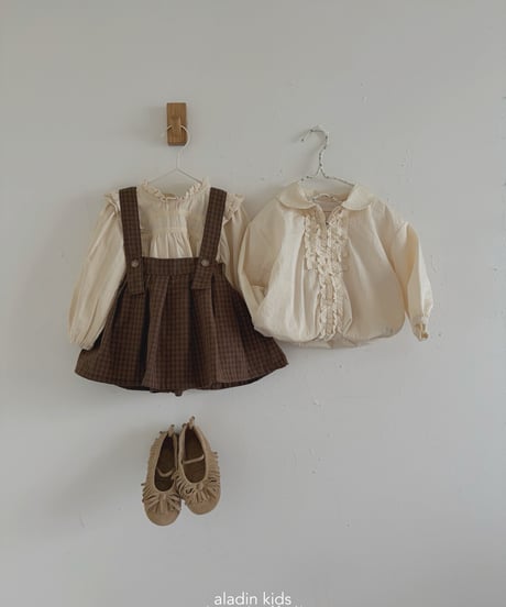 17[予約]aladin pleated suspender skirt