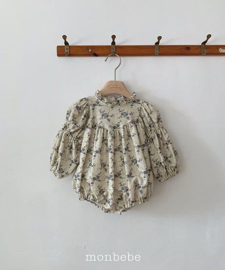 8[予約]monbebe autumn flower romper