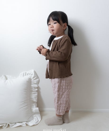 36[予約]mimi market liz rib cardigan