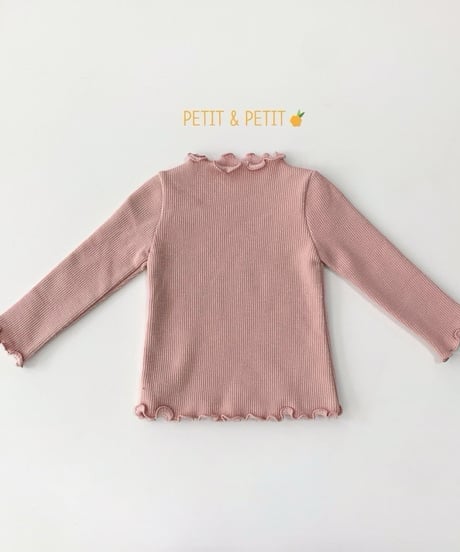 2[予約]petit&petit fleece ribbed t