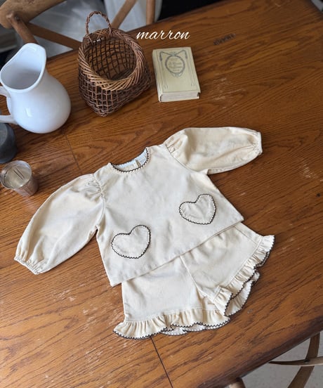 36[予約]marron heart set(XS-L)