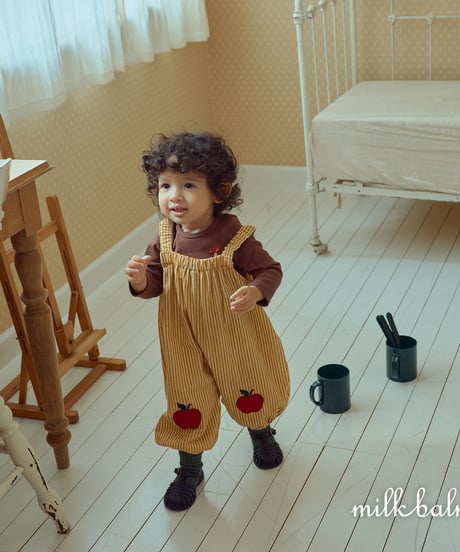 12[予約]milkbalm apple overalls