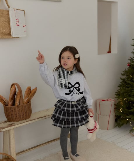26[予約]berryberry check cancan skirt