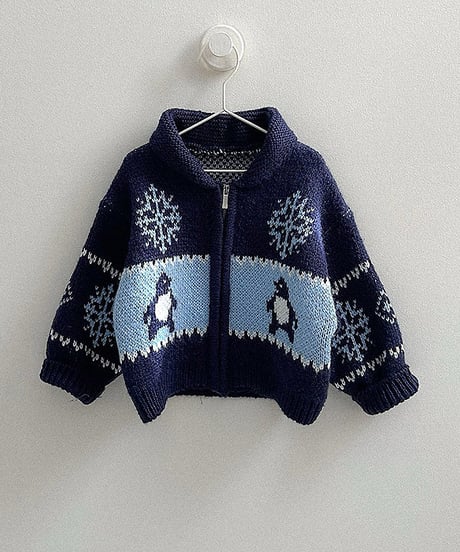 41[予約]minirobe penguin knit cardigan
