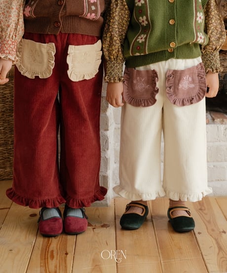 15[予約]OREN naomi frill corduroy pants