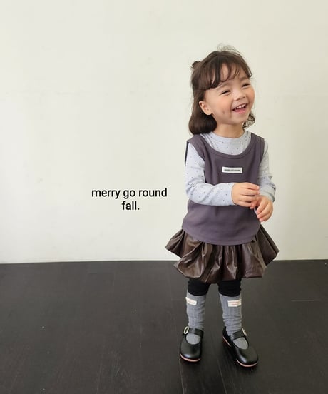 9[予約]merry go round kinder vest set