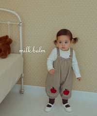 12[予約]milkbalm apple overalls