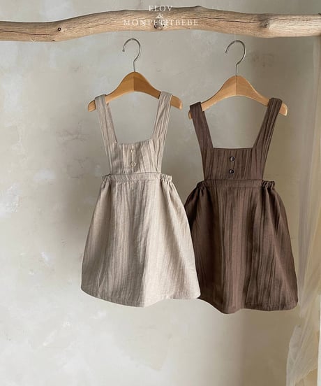 14[予約]elov&monpetitbebe pleated apron ops