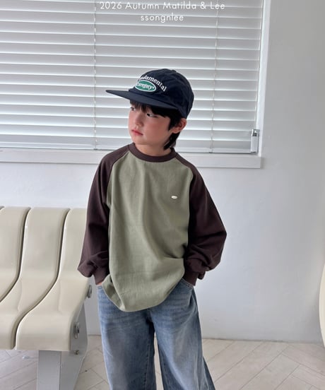 17[予約]matilda&lee color matching raglan tee