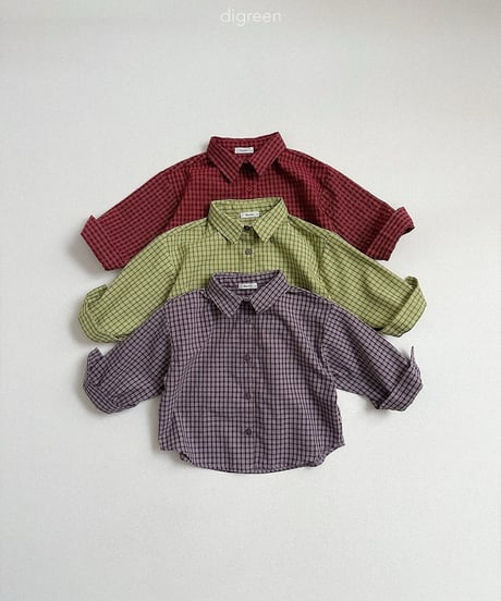 43[予約]digreen picnic check shirt
