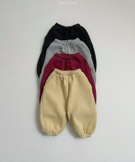 17[予約]minirobe barrel jogger pants