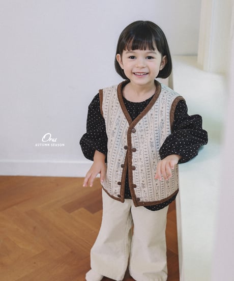 28[予約]onu picture quilted vest