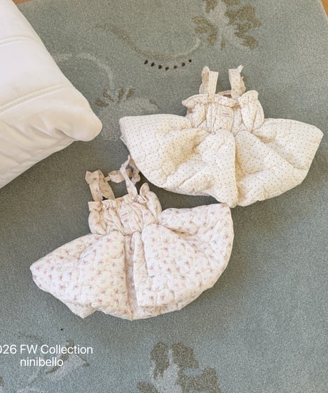 53[予約]ninibello picnic quilting dress