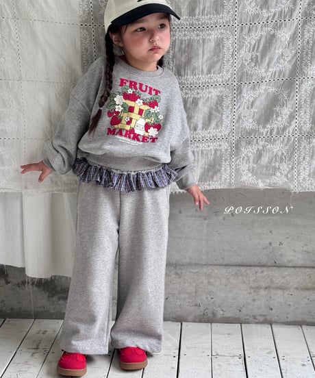31[予約]poisson check frill pants