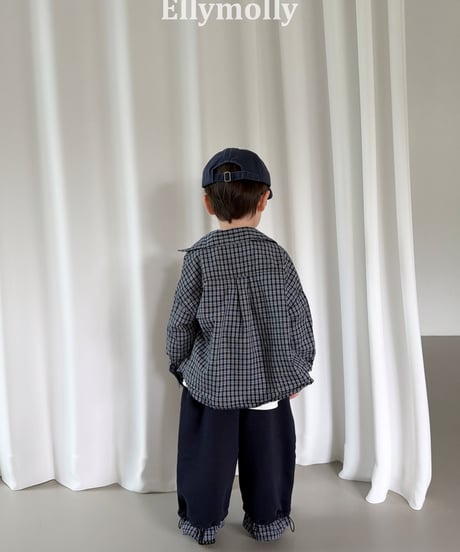 8[予約]ELLYMOLLY maison check shirt
