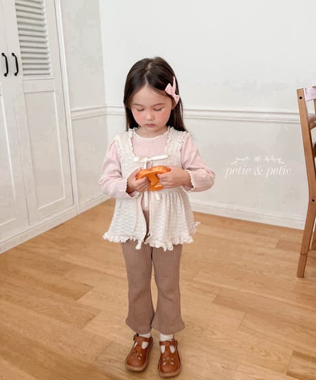21[予約]petit&petit madeleine frill vest