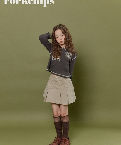 20[予約]FORKCHIPS harbor pleated skirt