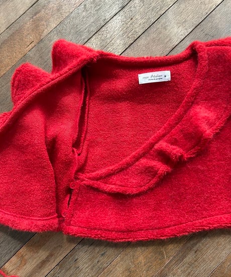 6[予約]mon Atelier margot wrap cardigan