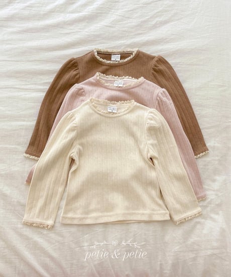 13[予約]petit&petit molly lace t