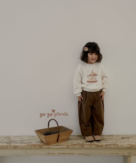 9[予約]go go picnic latte pants