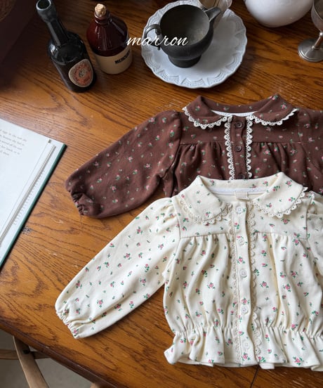 12[予約]marron sharon blouse(XS-L)