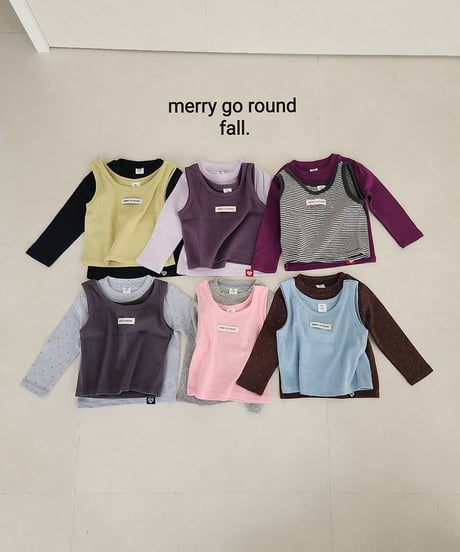 9[予約]merry go round kinder vest set