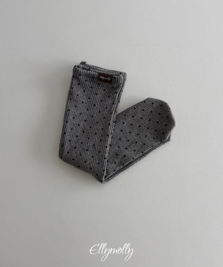114[予約]ELLYMOLLY dot rib socks