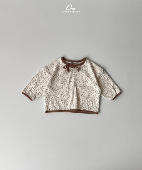6[予約]onu flower ribbon tee