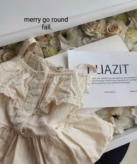8[予約]merry go round nut frill sleeveless