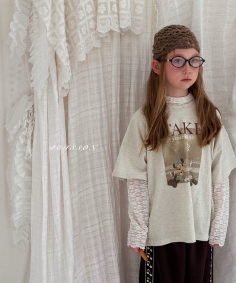 10[予約]poisson lace layered t-shirt