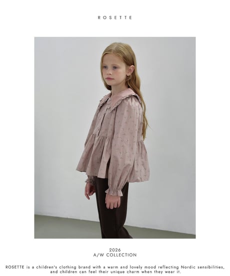 15[予約]ROSETTE floral blouse