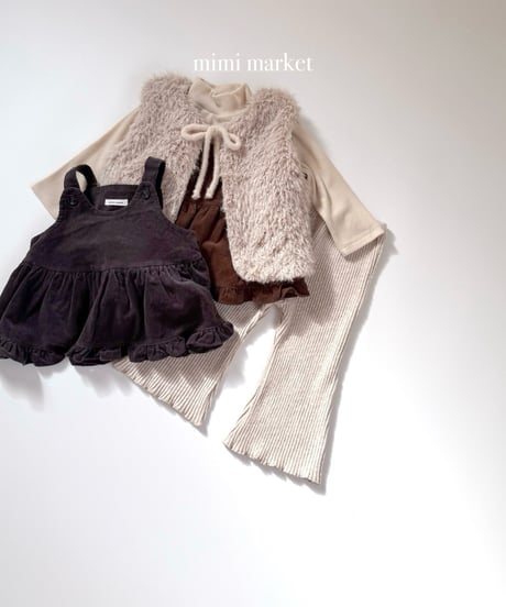 3[予約]mimi market corduroy sleeveless blouse