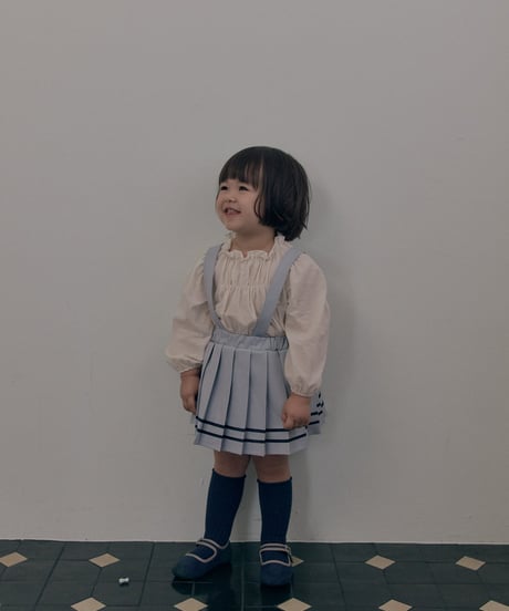 7[予約]送料無料 the beige shirred blouse