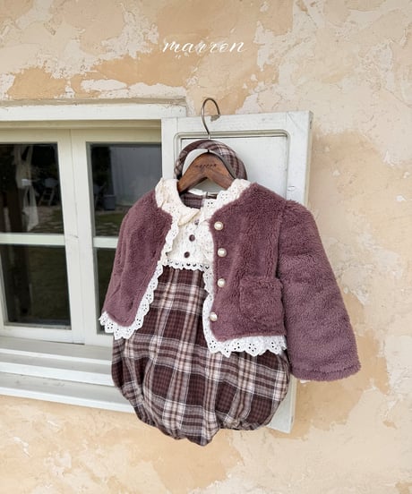 1[予約]marron laura fur jacket(XS-L)