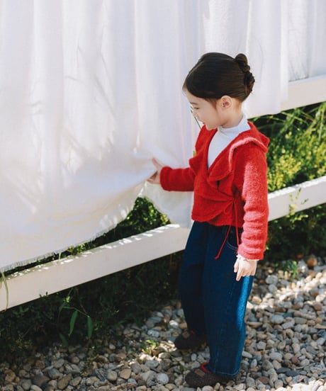 6[予約]mon Atelier margot wrap cardigan