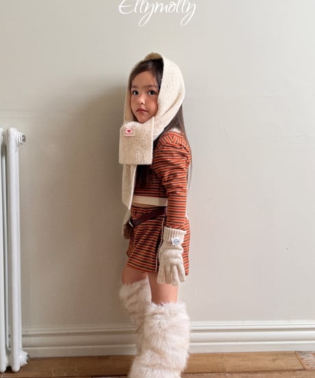 107[予約]ELLYMOLLY coco fur warmer