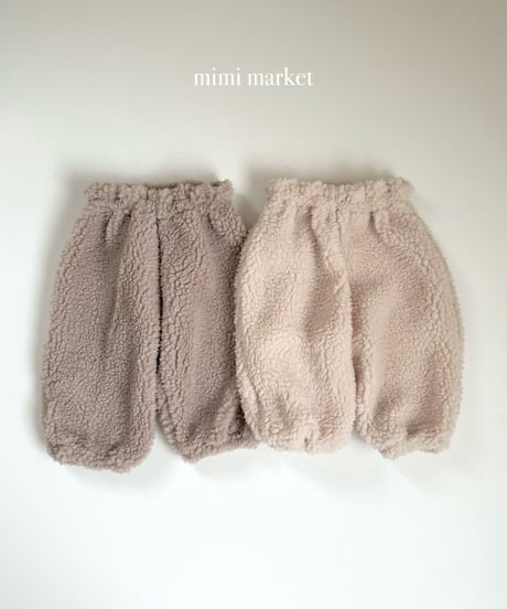 34[予約]mimi market poodle pants