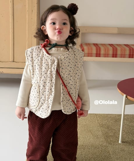 12[予約]ololala dot coco balloon pants