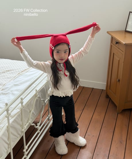 6[予約]ninibello witty frill tee(12m-2XL)