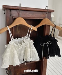 19[予約]petit&petit cream puff bustier