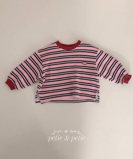 15[予約]petit&petit joy stripe t