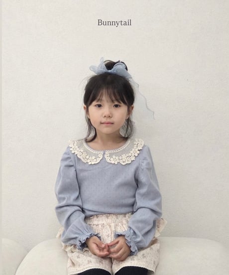 17[予約]bunnytail lace collar t