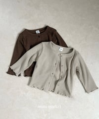 36[予約]mimi market liz rib cardigan