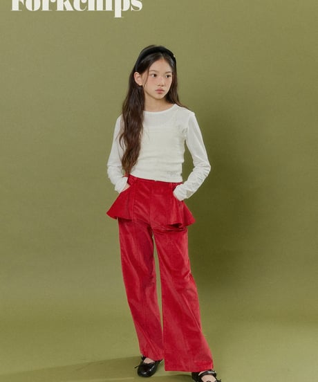 26[予約]FORKCHIPS muffin flare pants
