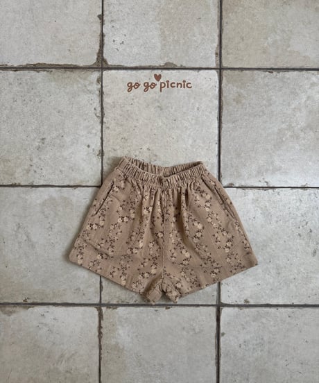 8[予約]go go picnic ivy corduroy shorts