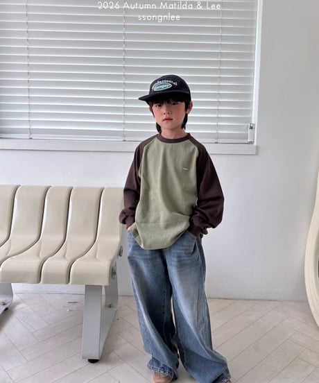17[予約]matilda&lee color matching raglan tee