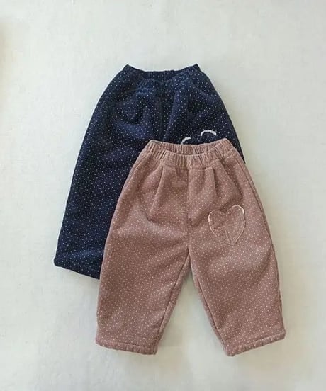 8[予約]aiai heart dot corduroy pants