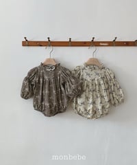 8[予約]monbebe autumn flower romper