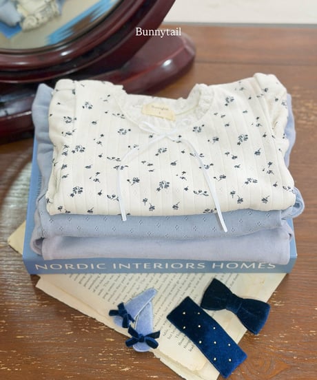 19[予約]bunnytail petit ribbon pin (2piece set)